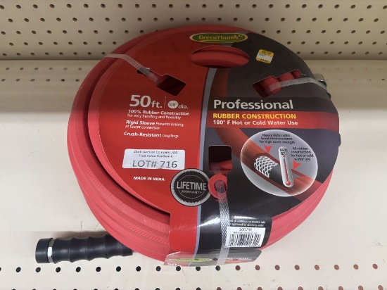 Greenthumb 50’ Professional Rubber Garden Hose