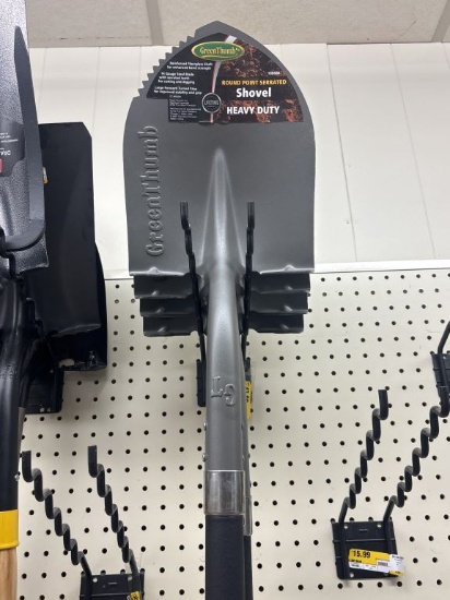 NEW Greenthumb Round Point Serrated HD Shovel