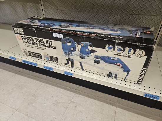 NEW Master Mechanic Power Tool Kit w/Workbench