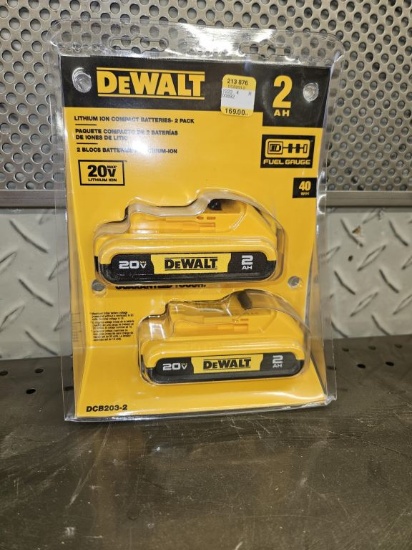 NEW Dewalt 2 Pack 20V Batteries