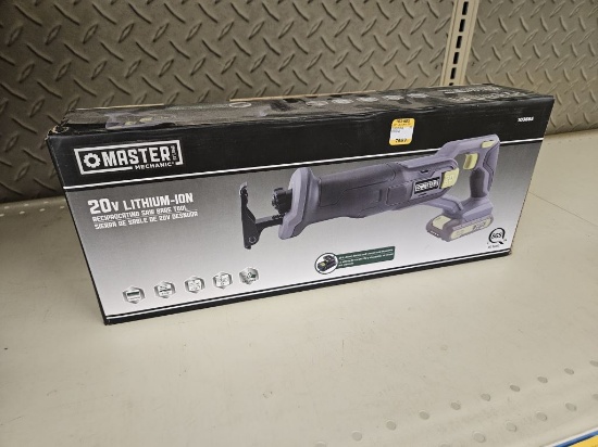 NEW Master Mechanic 20V Lithium Reciprocating Saw