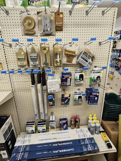 Shelf Lots of New Assorted Garage Door Accessories