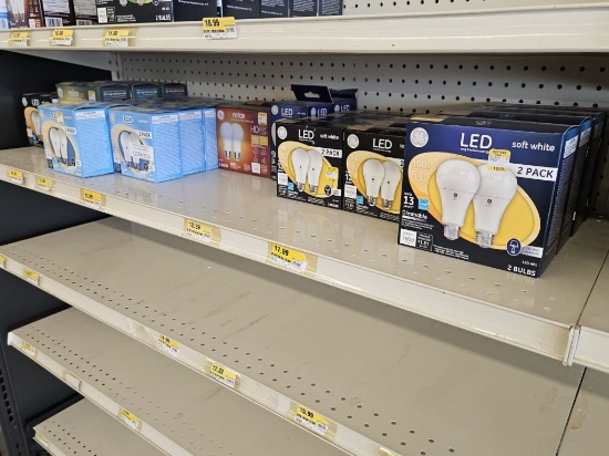 Shelf Lot of Assorted NEW 100W LED Bulbs