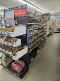 24' Section of Shelving Units w/Bins (NO CONTENTS)