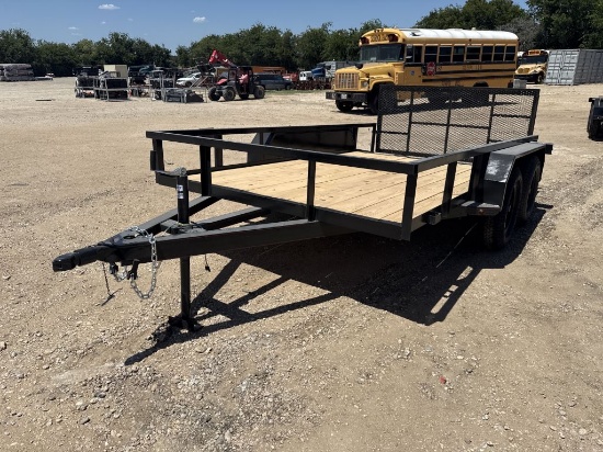 *2027 Salvation 82"x12’ T/A Utility Trailer