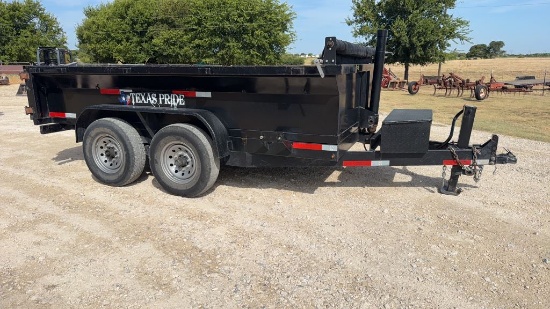 *2024 Texas Pride 7'X12' Telescopic Dump Trailer