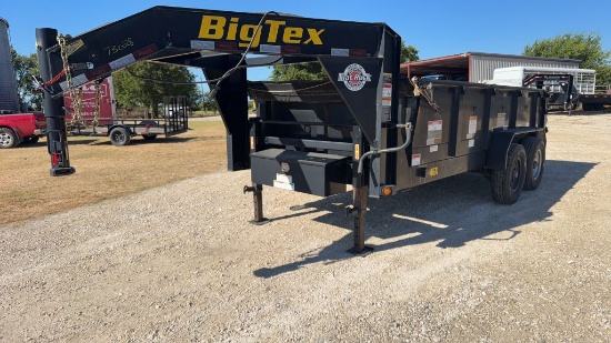 *2020 BigTex 14' GN Dump Trailer w/Tarp 8 Lug