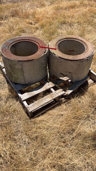Cement Man Hole Slips (2) (no tops)