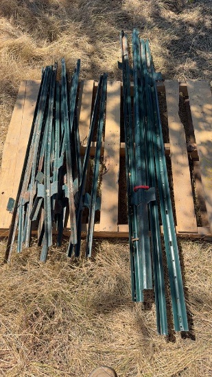 Lot of Asst. Electric Fence Metal Post Short/Tall
