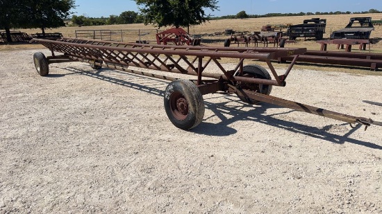 30' Four Wheel Pintle Hitch Tilt Hay Trailer
