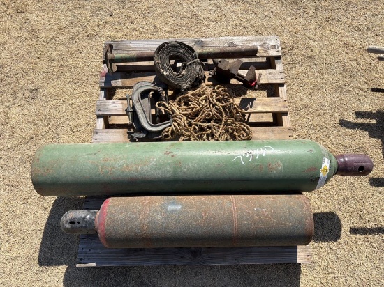 Oxygen Acetylene Tanks, C-Clamps & Anvil