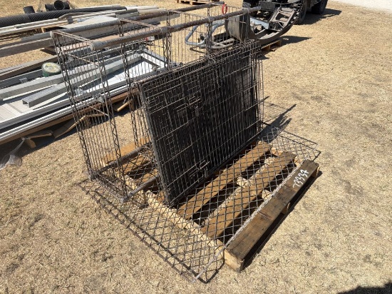 Dog Kennel, Shelving Unit & Fence Panel