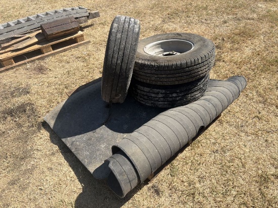 Lot of 3 Spare Tires/Wheel & Truck Bed Mad