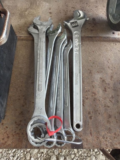 Lot of 6 Wrenches & Crescent Wrench