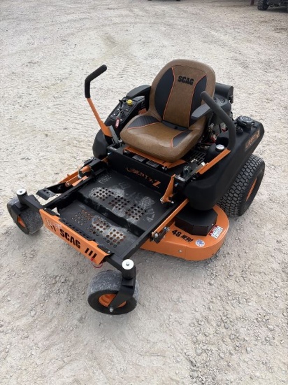 Scag Liberty Z 48" Hero ZTR Mower, Less than 6hrs!
