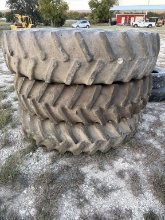(3) Firestone 18.4r 42 Tractor Tires