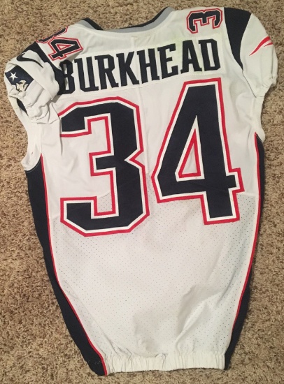 Rex Burkhead Autographed Patriots Game Jersey