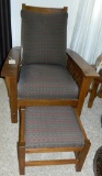 Stickley Chair w/ Ottoman