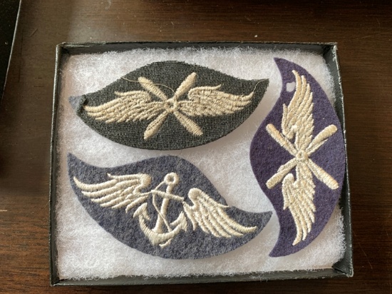 1 Kriegsmarine 2 Luftwaffe Flight Crew Insignnia