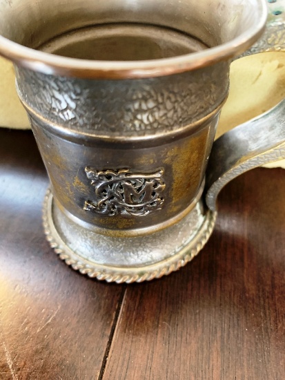 Metal trophy cup