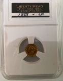 1853  Liberty Head $1 gold piece