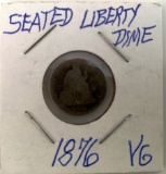 1876  Seated Liberty dime