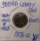 1876  Seated Liberty dime