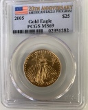 2005  Gold Eagle $5 gold piece