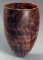 Walnut burl vase