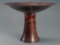 Walnut burl footed bowl w/bloodwood - 14.5 diameter, 10.375 height (P056-B)