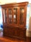 Wood china cabinet