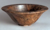 Walnut burl bowl