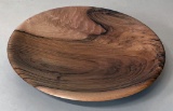 English walnut platter - 11.75 diameter, 1.875 height (N004-P)