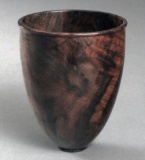 Walnut burl vase