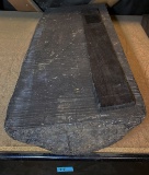 Ebony log and plank