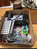 Electric foot pedal, Super Glue and misc items