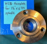 Faceplate for 1.5 inch 6 TPI spindle