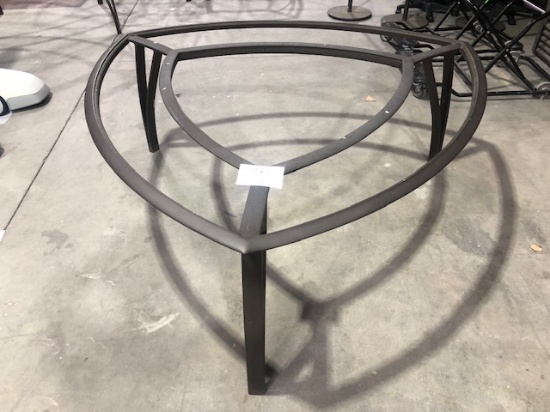 Aluminum Triangular Table Frame - NO GLASS