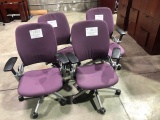 Lot of (4) - SteelCase - Office Chair - Purple