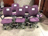 Lot of (6) - SteelCase - Office Chair - Purple