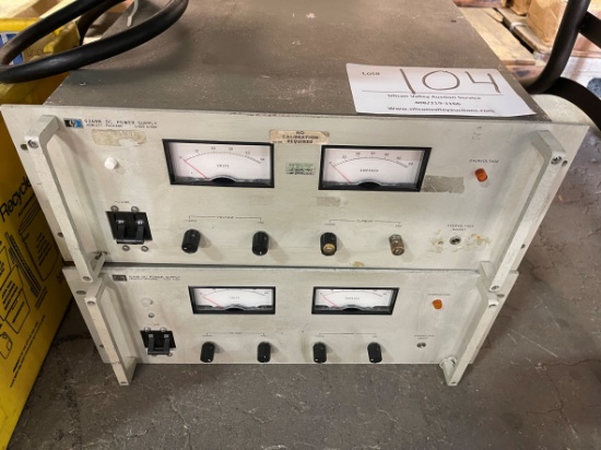 2  HP 626B DC power supplies