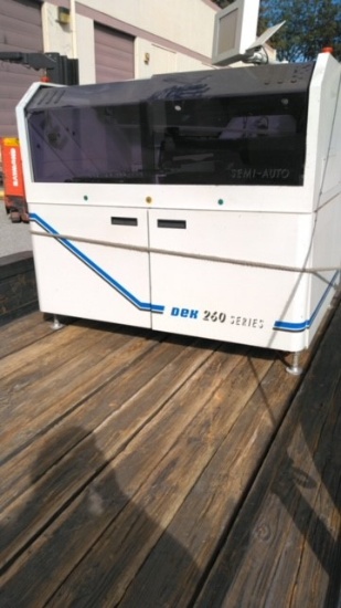 Dek 260 Series semi-automatic screen printer