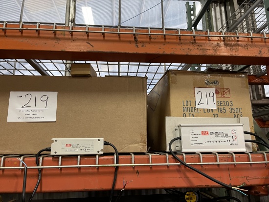 Power supply P/N MW ELN-30-5P; Power supply LDV-185-350c - shelving not included in lot