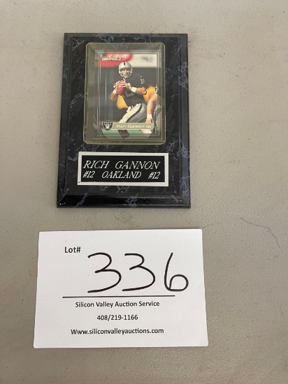 Raiders Rich Gannon #12 framed football card