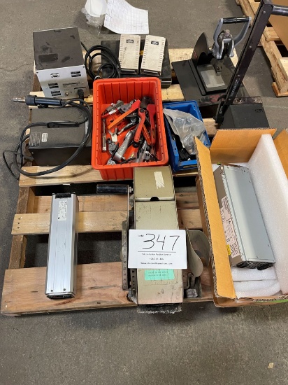 Tape machine; 3M press, hand tools; Hot Air Gun