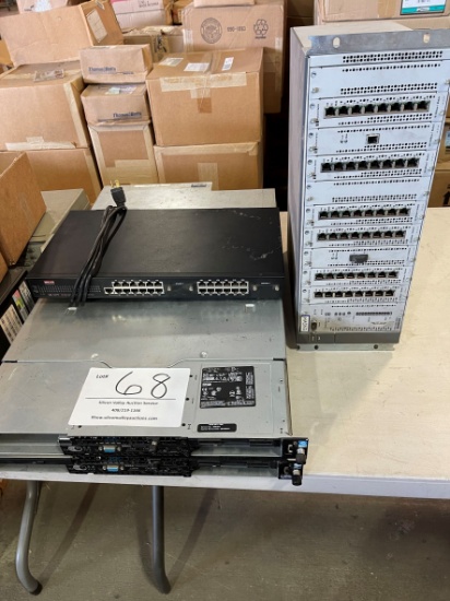 2 Dell Power Edge; Milan Technology switch; HP Procurve Switch