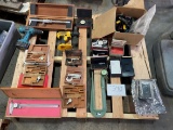 Miscellaneous crimp tools, measuring tools, drills, hard drives