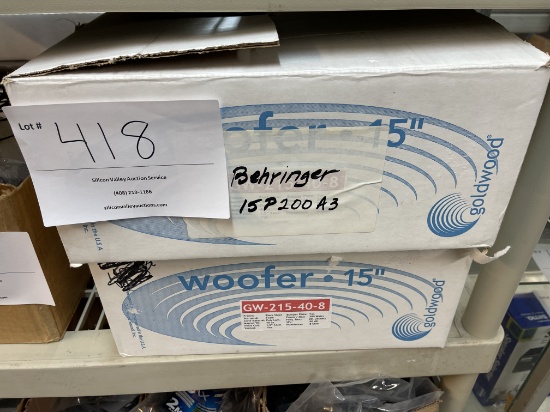 Two 15" Woofers