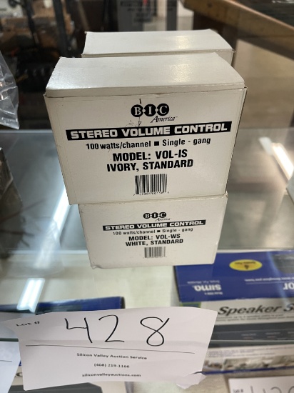 Four BIC Model Vol-IS Stereo Volume Control Ivory Standard