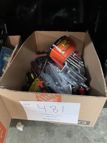 Box Of Miscellaneous Hand Tools